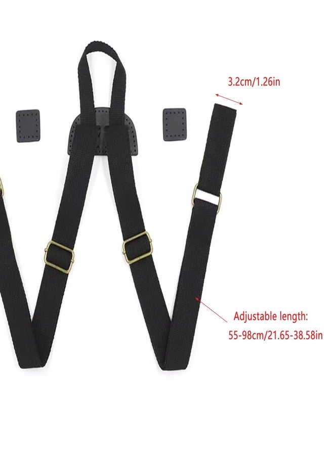 ArrErr Backpack Straps Replacement Adjustable Canvas Shoulder Strap Sewing Mount Belts for Backpacks Rucksack Daypack Laptop Back Pack Business Work Bag Travel Study DIY Craft Bags - Image 2